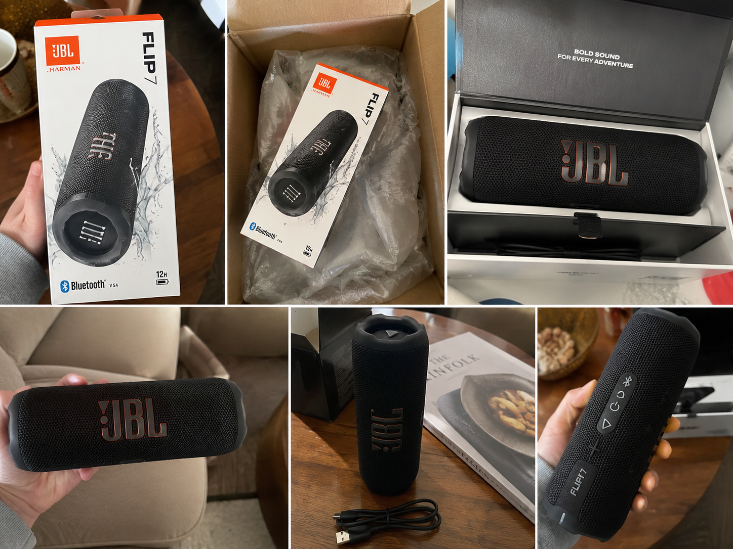 Client — JBL Flip 7 reçue