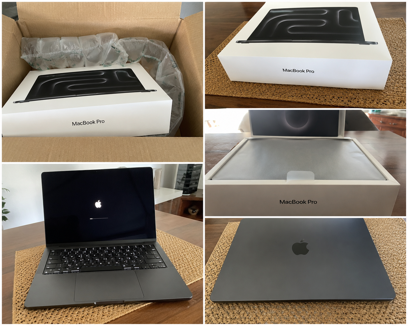 Client — MacBook Pro déballé